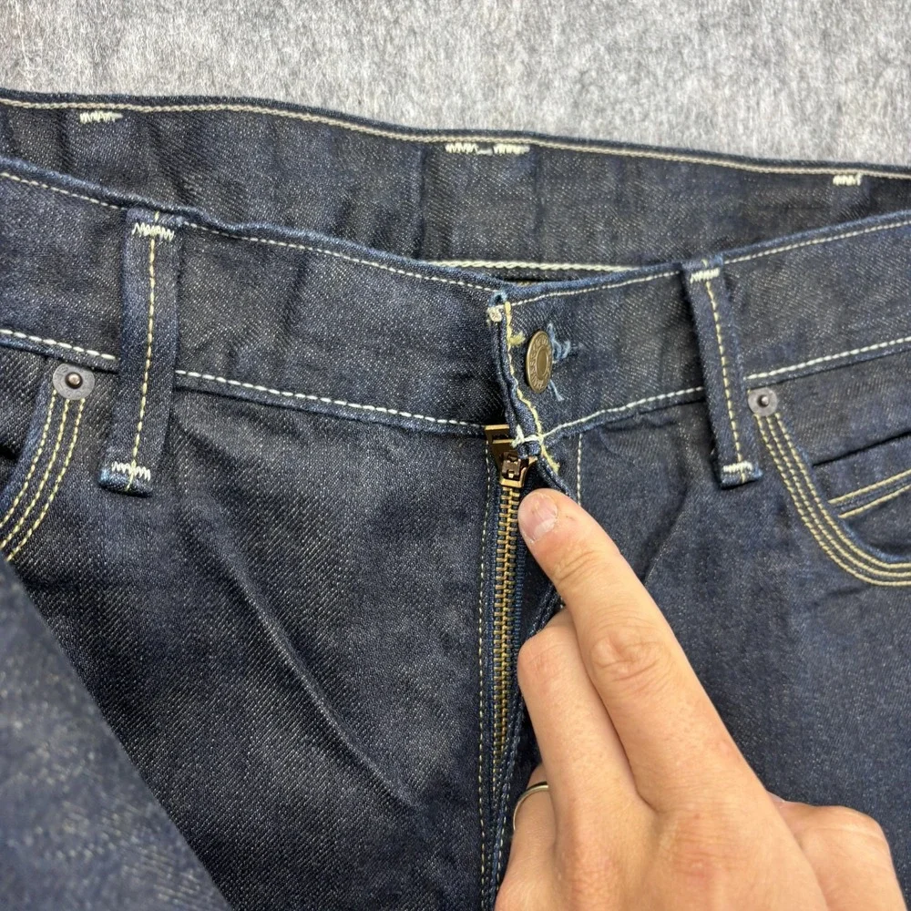 Levi's 527 Boot Cut Indigo Dark Wash Men's 38x26 Vintage Y2K Contrast Stitch